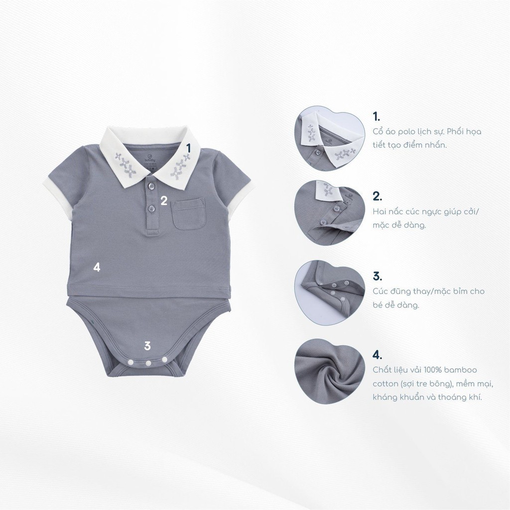 Bubaby - Body chip cổ Polo Ponie Bubaby - BDY273030