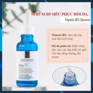 Serum B5 B3 C10 nguyên chất La Roche Posay dưỡng chất chuyên sâu cho da trắng mịn màng 30ml +Auth