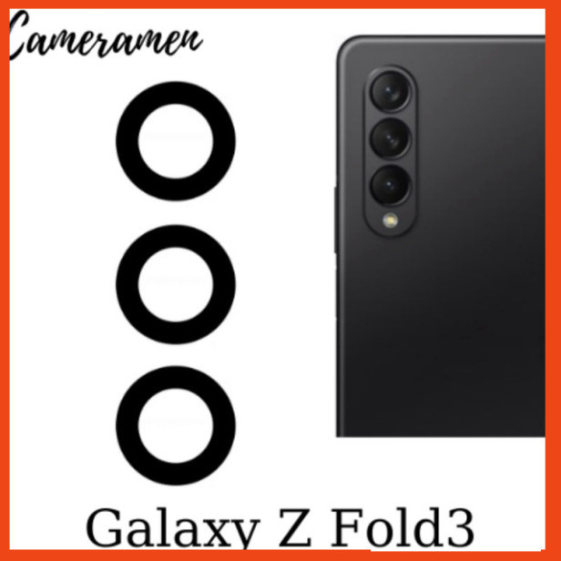 [ Kính Camera Samsung Galaxy Z Fold 3 / ZFold 3 / Z Fold3 ( CÓ SẴN KEO DÁN) ]