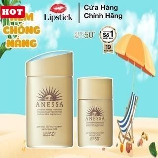Kem chống nắng Anessa Shiseido - Chống Trôi Perfect UV  kiềm dầu nâng tông da trắng hồng Milk SPF50++ -Auth100%