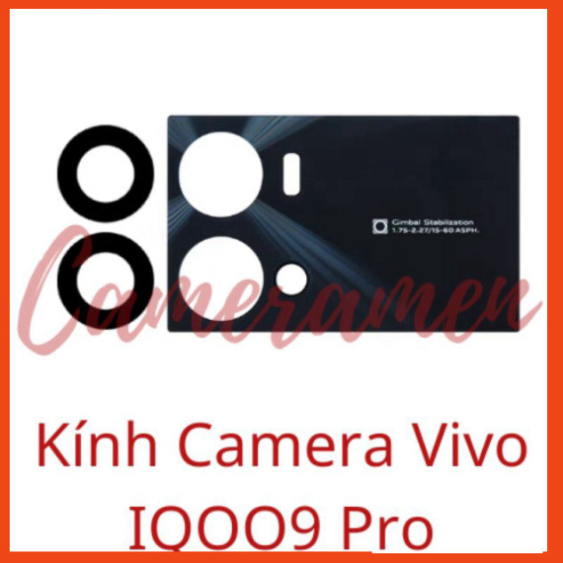 [ Kính Camera Vivo IQOO9 Pro / IQOO 9 Pro ( Có keo ) ( CÓ SẴN KEO DÁN) ]
