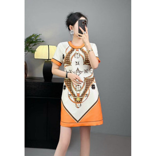 HÀNG NHẬP ) VÁY ĐẦM DÁNG SUÔNG - HOẠ TIẾT TRẺ TRUNG ( TT3602624)