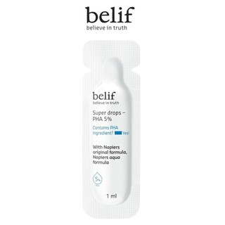  Tinh chất dưỡng da mềm mịn và tẩy tế bào chết belif Super Drops PHA 5% 1ml/gói
