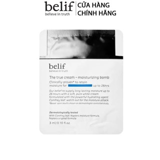  Combo 3 gói Kem cấp ẩm tức thì dạng gel Belif The True Cream Moisturizing Bomb
