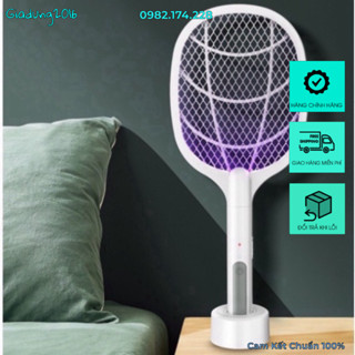 Vợt muỗi tự động kiêm đèn bắt muỗi 2 in 1 tự động sạc tích điện🌏FREE SHIP🌎vợt bắt muỗi thông minh cao cấp để bàn 2024