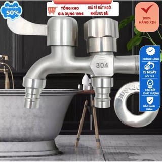 Vòi nước phòng tắm inox có 2 đường nước, Sen tắm lạnh inox cao cấp.