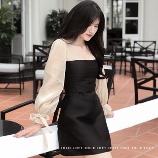 Váy nữ dự tiệc Celine phối tay bồng thiết kế JOLIE LOFT, đầm dáng ngắn sang trọng đi chơi