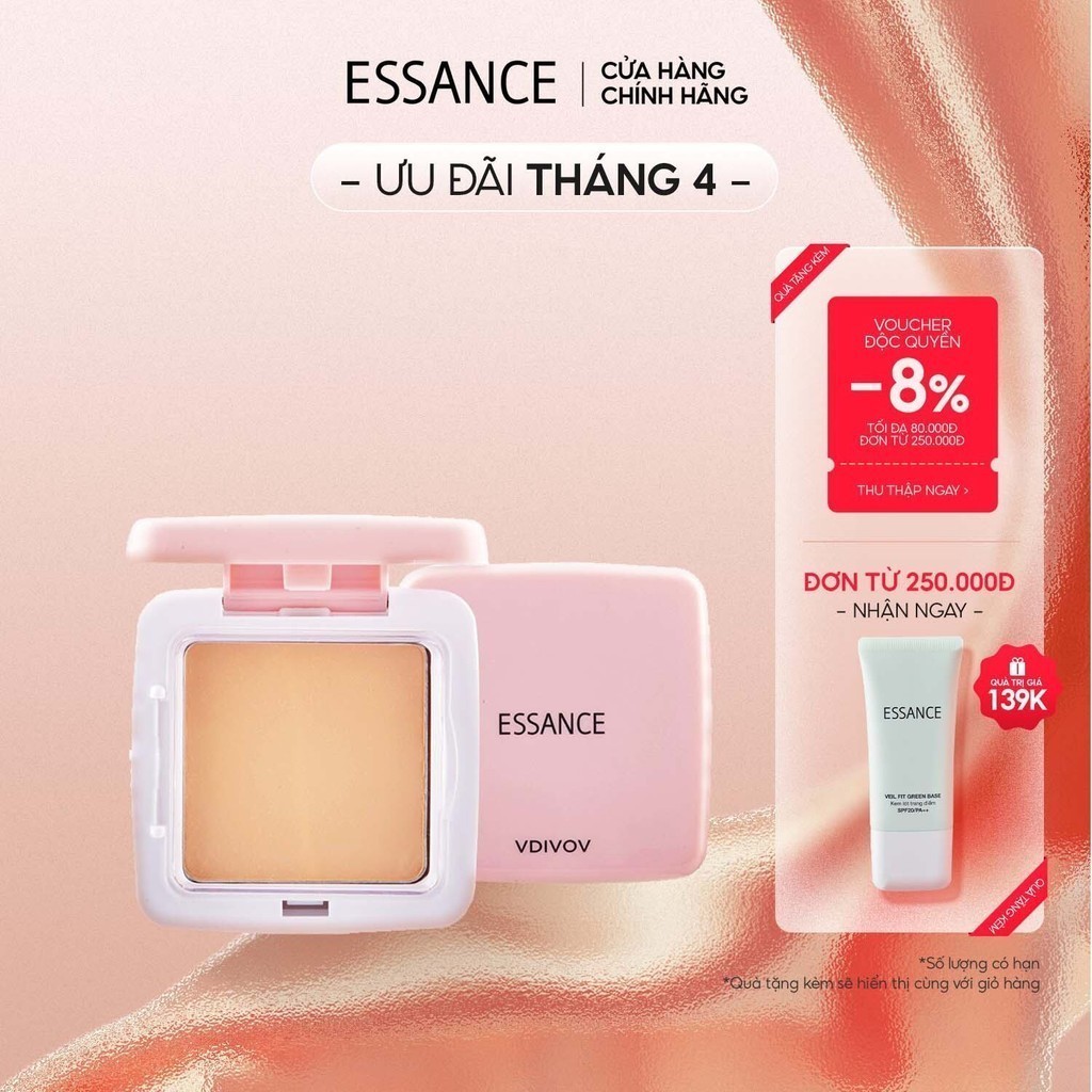 Phấn phủ mịn mượt Essance Silky Pact 9g