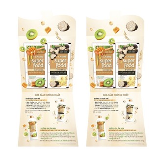  Combo 2 set Sachet Sữa Tắm Lashe Superfood (6gx2)