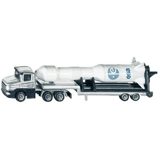 Đồ Chơi Mô Hình Xe Tải Sàn Thấp Và Tên Lửa SIKU 1614