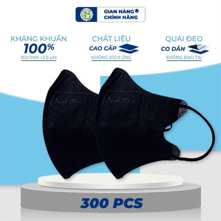 Thùng 300 cái khẩu trang 5D Thịnh Phát 3 lớp kháng khuẩn nhiều màu sắc chính hãng Cỏ Ba Lá