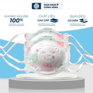 Khẩu trang Gấu 36 cái 5D Thịnh Phát TUTI cho bé từ 6 tháng - 3 tuổi an toàn tiện dụng Thịnh Phát Cỏ Ba Lá