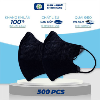 Sỉ 500 cái khẩu trang 5d Thịnh Phát 3 lớp kháng khuẩn kháng giọt bắn chống tia UV Cỏ Ba Lá