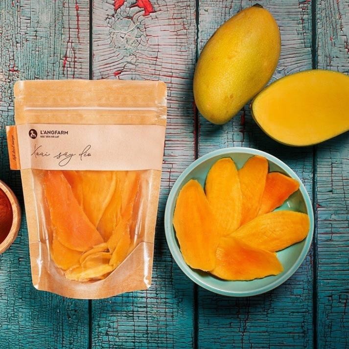 Xoài sấy dẻo muối ớt, xoài sấy muối ớt, xoài sấy dẻo không đường ăn vặt healthy giảm cân