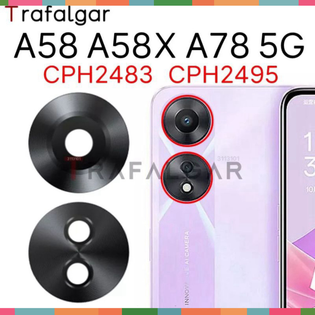 [ Kính Camera Oppo A58 , Oppo A58X , Oppo A78 5G ( zin)]