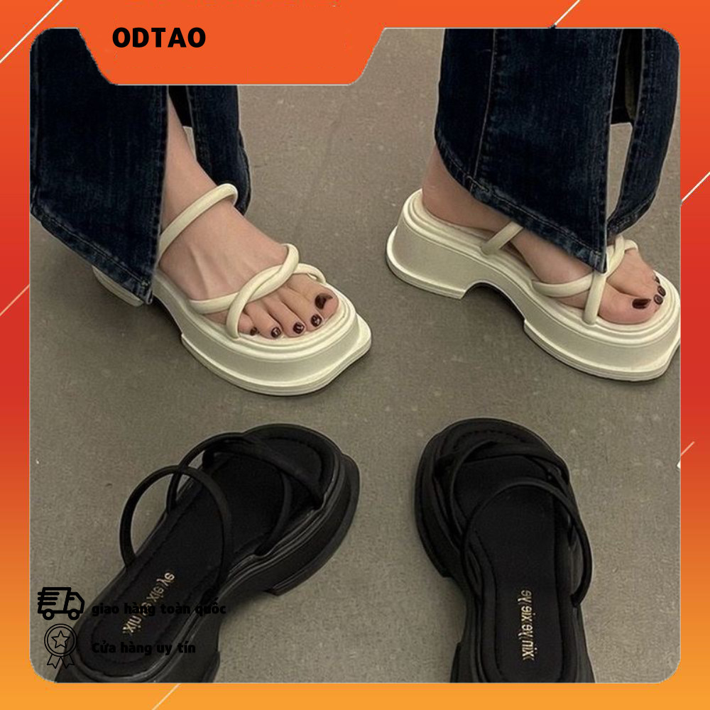 Dép Xăng Đan Đế Xuồng Chunki Sang Chảnh hàng có sẵn form to nên lùi 1 size mã 287