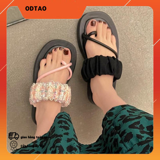 CÓ SẴN-  DÉP LÊ ĐẾ BẰNG XỎ NGÓN  2319 ULZZANG PHONG CÁCH THỜI TRANG  HOT HIT QUAI NGANG NHÚN 2023 HÀN QUỐC