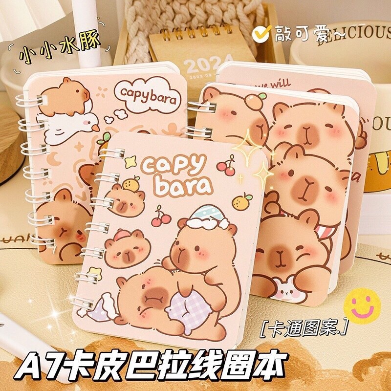 1 Quyển Sổ Tay Lò Xo A7 Capybara