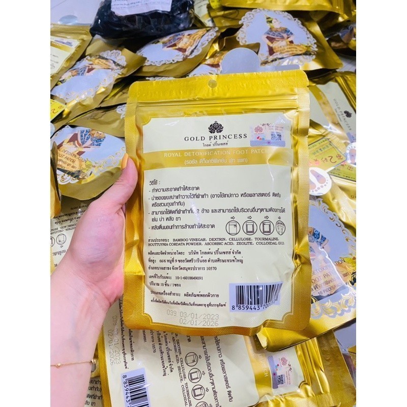 [Hàng xịn] Miếng dán thải độc chân Thái Lan hộp 10 miếng hiệu quả