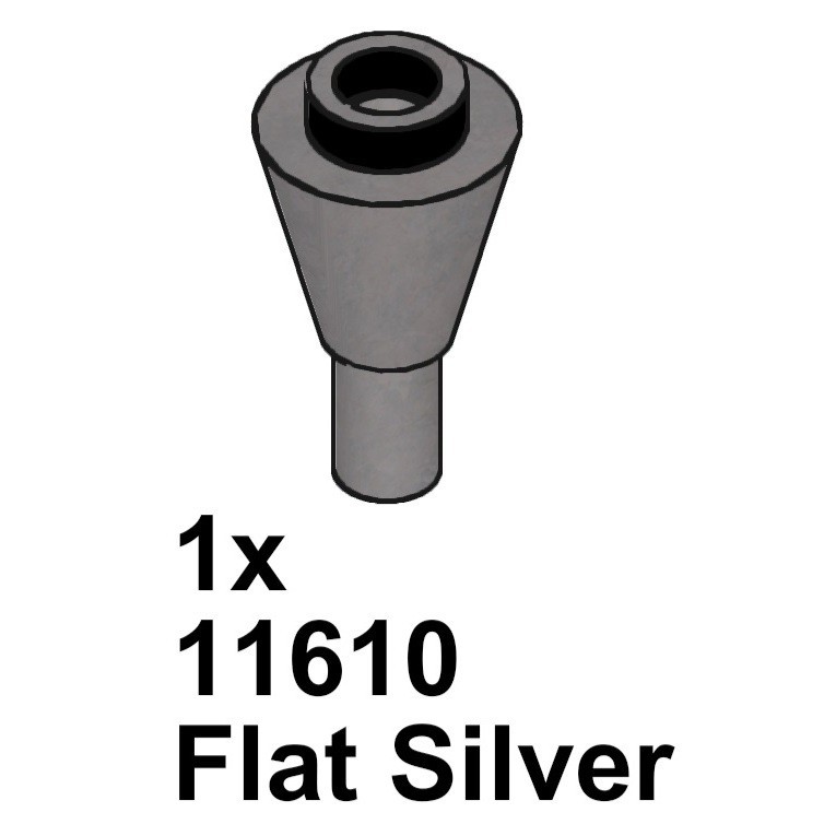 ComBo 10 Phụ Kiện Lắp Ráp MOC Mã 11610 ( Đen )