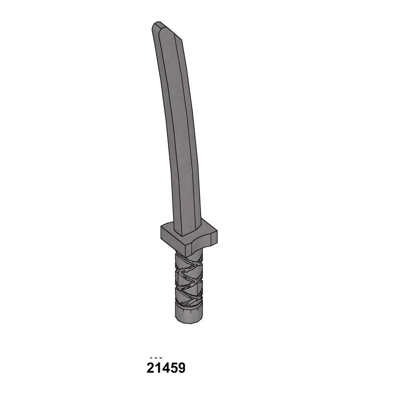 Combo 5 Katana phụ kiện moc mã 21459 ( đen )