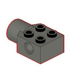  Combo 2 Phụ kiện Moc  Mẫu 48169   xám đen   