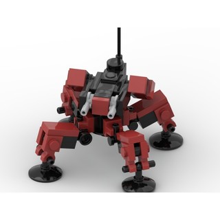 Đồ chơi lắp ráp Moc Mech Robot Spider Red