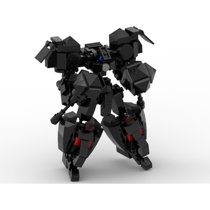 Đồ chơi lắp ráp Robot mech moc Steel Black