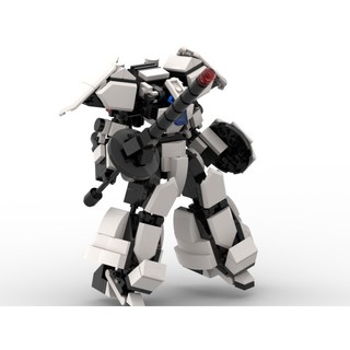 Đồ chơi lắp ráp mech moc Steel White