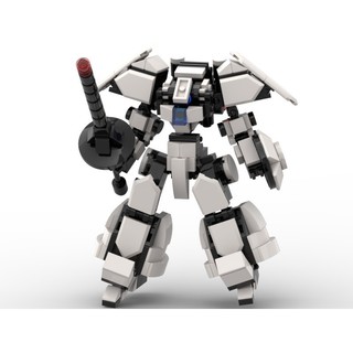 Đồ chơi lắp ráp mech moc Steel White