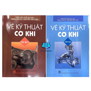 Sách - combo vẽ kỹ thuật cơ khí tập 1 + 2