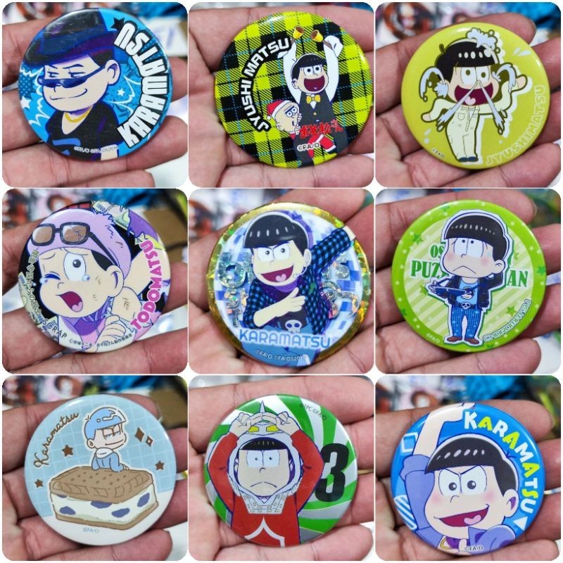 ( MS94) Móc Khóa + Huy Hiệu Nhân Vật Anime.