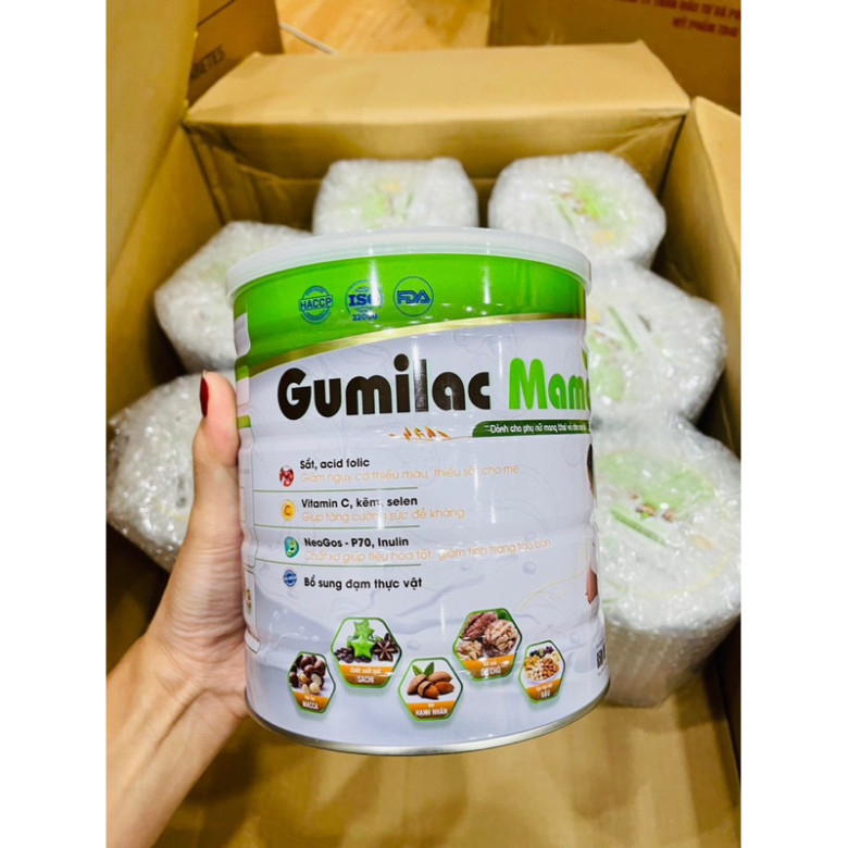 Combo 2 lon sữa hạt bầu Gumilac mama - Nhiều dưỡng chất, thơm ngon dễ uống 650G
