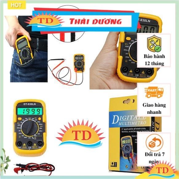[FREE SHIP => 50K ] BỘ Đồng hồ vạn năng bỏ túi DT830LN [FULL BOX]