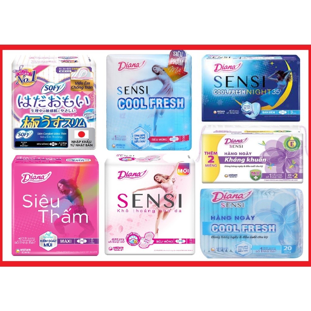 Băng vệ sinh Sofy Nhật/ Sensi Coolfresh/ Libera tv