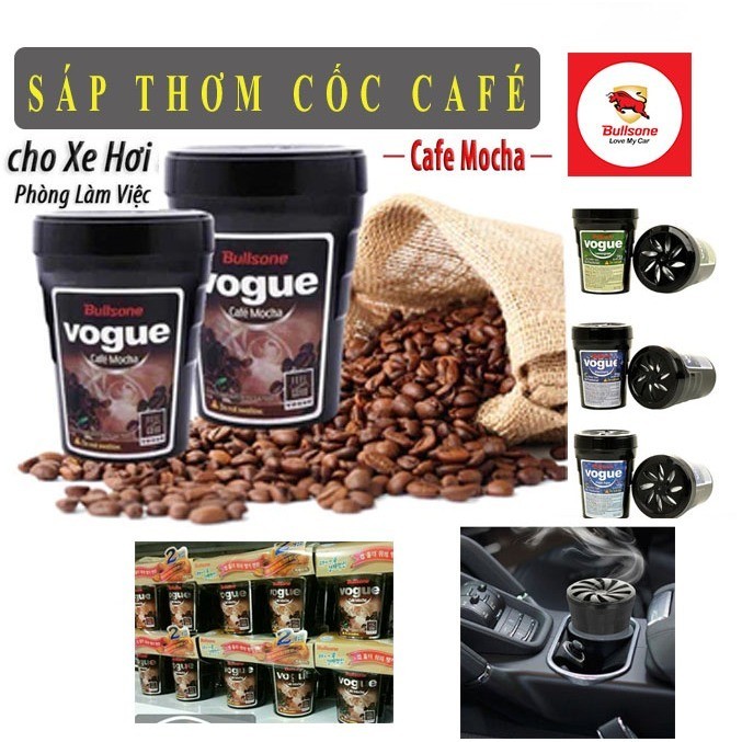 Cốc Sáp Thơm Ô Tô Hương Cafe khử mùi Làm Thơm Xe Ô Tô Văn Phòng,Cốc Sáp Cà Phê Tinh Dầu  Cafe MOCHA