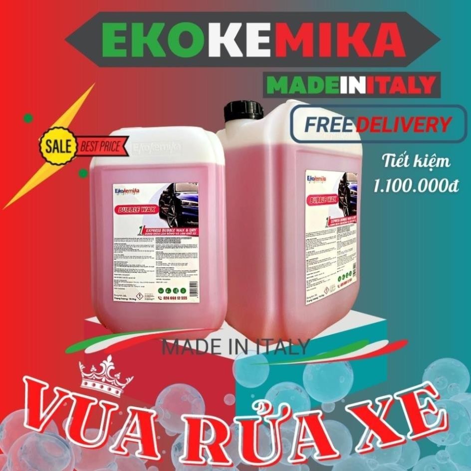 Can 22L Dung Dịch Phủ Bóng Vỏ Xe Ekokemika Bubble Wax -  Garage Ô Tô