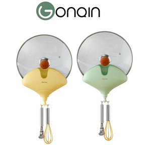 Giá Treo Vung Nồi Dán Tường Ecoco GONQIN GQ220101  - Kệ Để Đồ Nhà Bếp Đa Năng Không Cần Khoan Đục