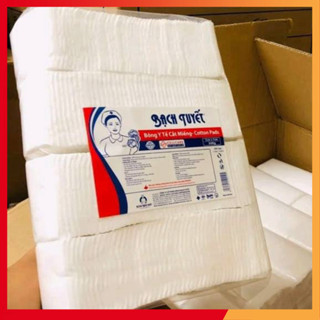 Bông Gòn cắt miếng Sẵn 1kg Vệ Sinh cho bé 7x7, 10 x 10 - Chính hãng Bông Bạch Tuyết