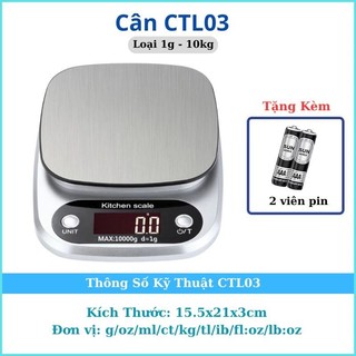 Cân điện tử nhà bếp 10kg