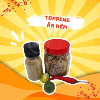 Topping ăn kèm bánh tráng phơi sương