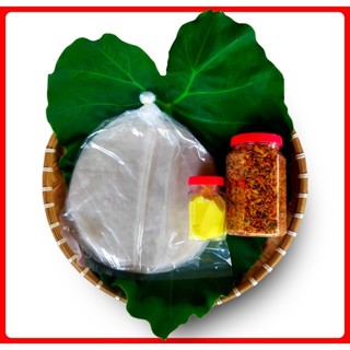 Combo bánh tròn phơi sương + hủ muối tép hành + hủ bơ