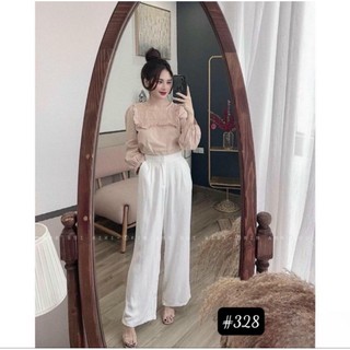 Quần suông đũi xước nhật QC
