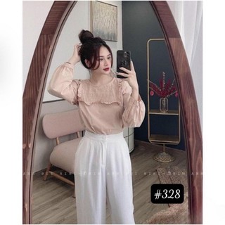 Quần suông đũi xước nhật QC