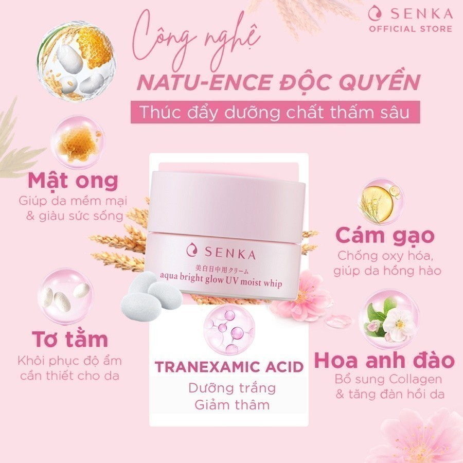 Kem Dưỡng Trắng Da Chống Nắng Ban Ngày Senka White Beauty UV Cream Spf25 Pa++ (50g)