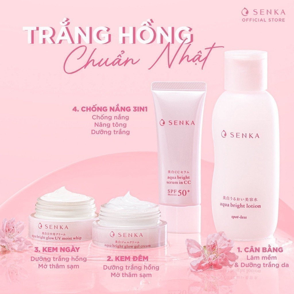 Kem Dưỡng Trắng Da Chống Nắng Ban Ngày Senka White Beauty UV Cream Spf25 Pa++ (50g)