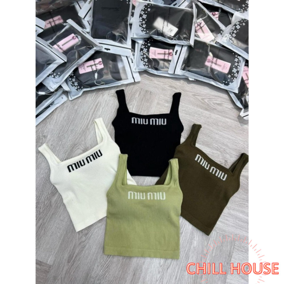 ÁO BRA TĂM CHỮ MIU MIU B 3308 CHILL HOUSE