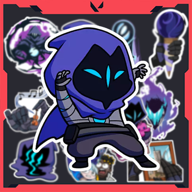 Sticker Valorant - Hình dán Agent Omen (set 11 hình)