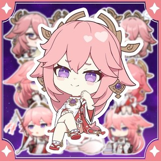 Sticker Yae Miko - Hình dán chibi yae
