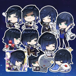 [Genshin Impact] Sticker Yelan - Hình dán chibi yelan ( set 10 hình )